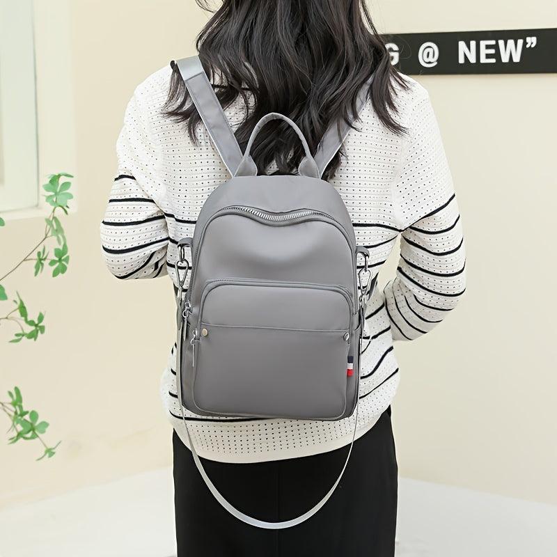 Casual Nylon Zipper Backpack Purse Stylish Shoulder Bag