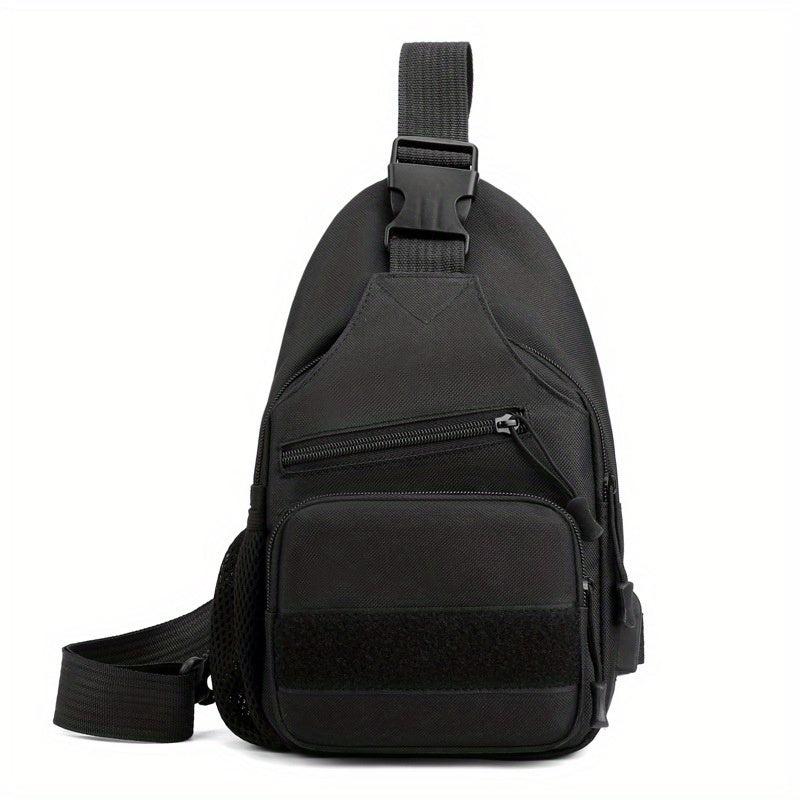 Men's Tactical Chest Bag Crossbody Travel Cycling Mountaineering Phone Bag