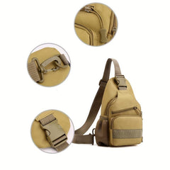 Men's Tactical Chest Bag Crossbody Travel Cycling Mountaineering Phone Bag