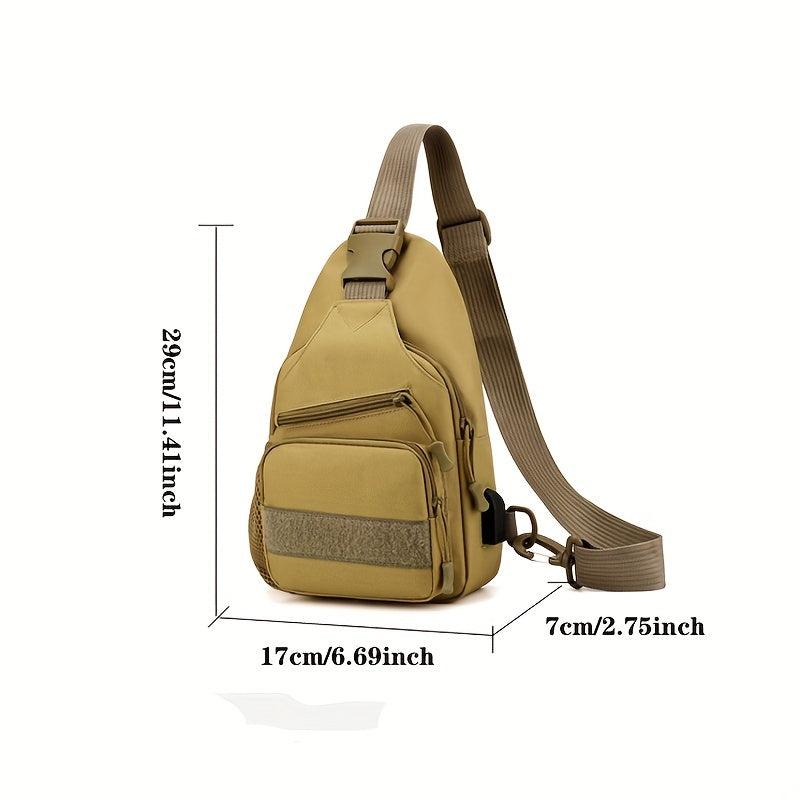 Men's Tactical Chest Bag Crossbody Travel Cycling Mountaineering Phone Bag