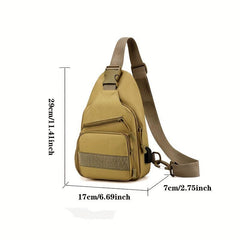 Men's Tactical Chest Bag Crossbody Travel Cycling Mountaineering Phone Bag