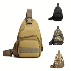 Men's Tactical Chest Bag Crossbody Travel Cycling Mountaineering Phone Bag