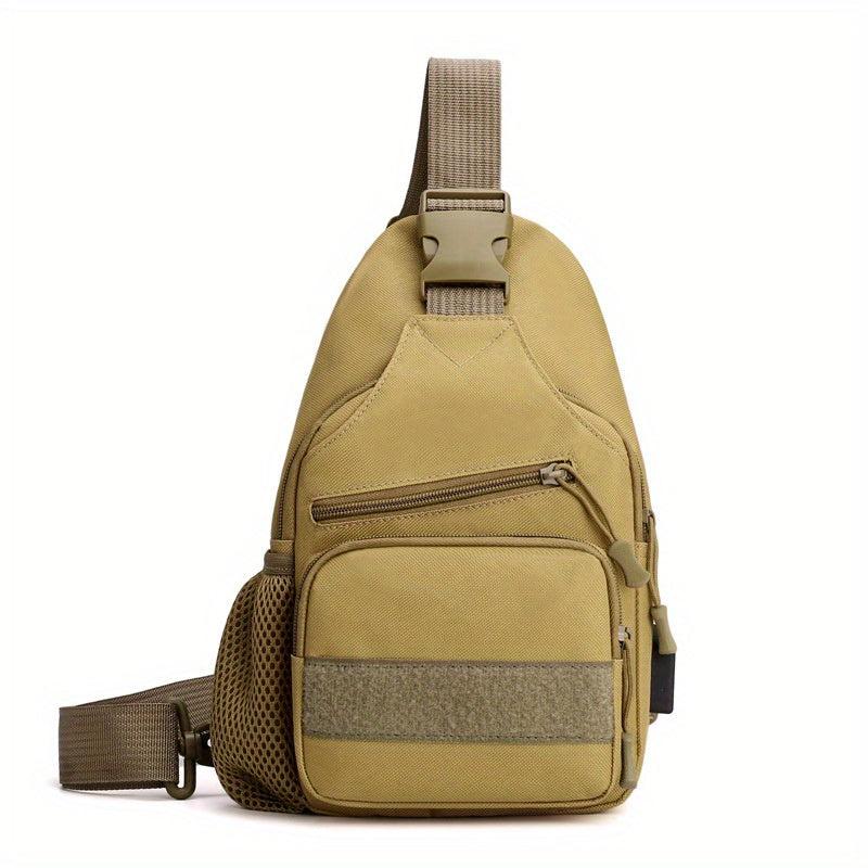 Men's Tactical Chest Bag Crossbody Travel Cycling Mountaineering Phone Bag