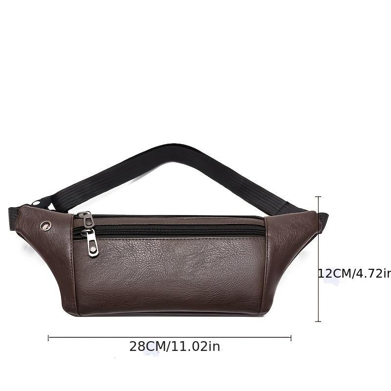Men's Waist Bag Casual Chest Bag With Earphone Hole