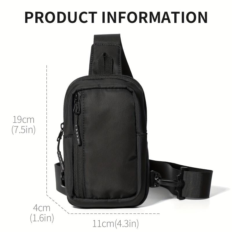 Men's Casual Shoulder Crossbody Bag Lightweight Chest Bag