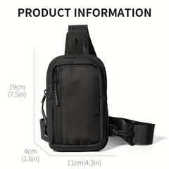 Men's Casual Shoulder Crossbody Bag Lightweight Chest Bag