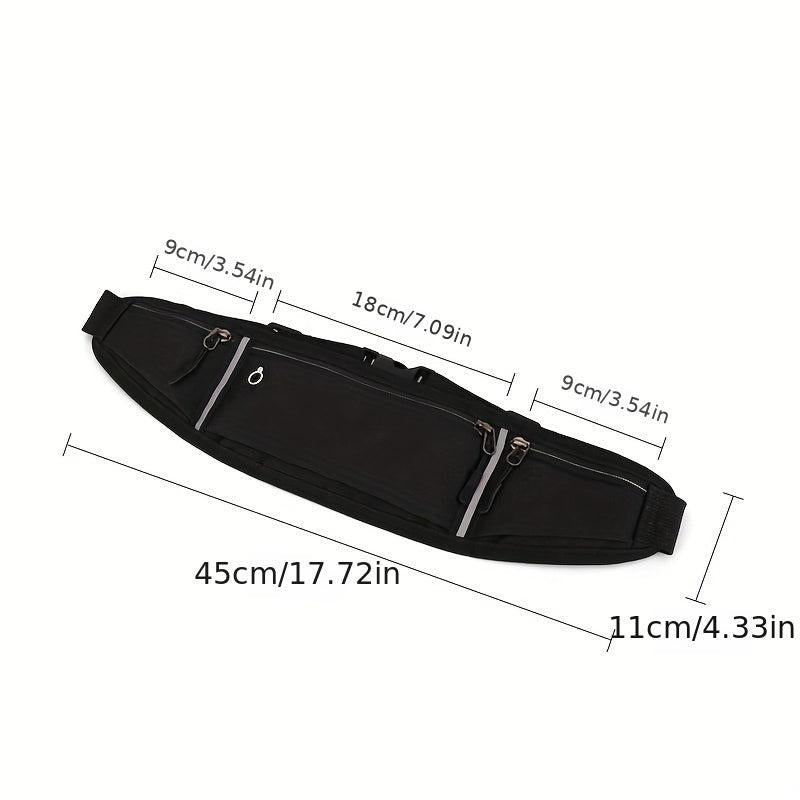 Sports Canvas Belt Bag Glow In The Dark Waist Bag Outdoor Sports Fanny Bag