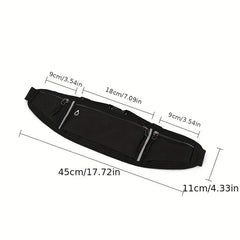 Sports Canvas Belt Bag Glow In The Dark Waist Bag Outdoor Sports Fanny Bag