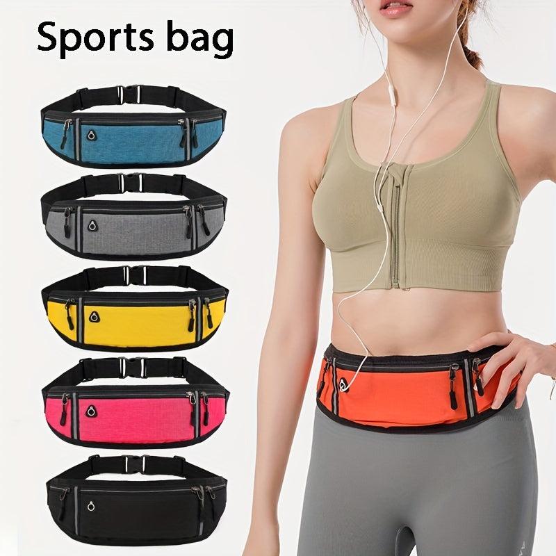 Sports Canvas Belt Bag Glow In The Dark Waist Bag Outdoor Sports Fanny Bag