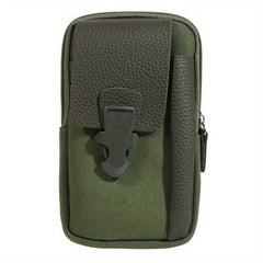 Zipper Waist Bag Double layer Solid Mobile Phone Bag
