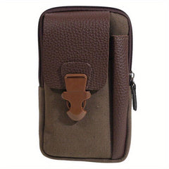 Zipper Waist Bag Double layer Solid Mobile Phone Bag