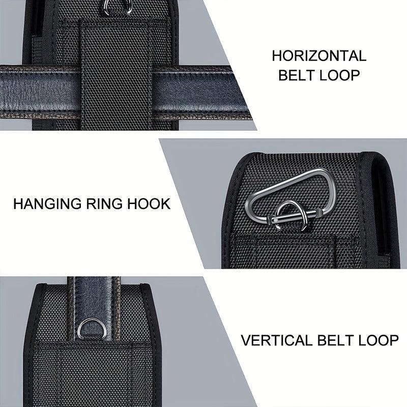 Nylon Cell Phone Pouch Belt Bag for Cards & Money