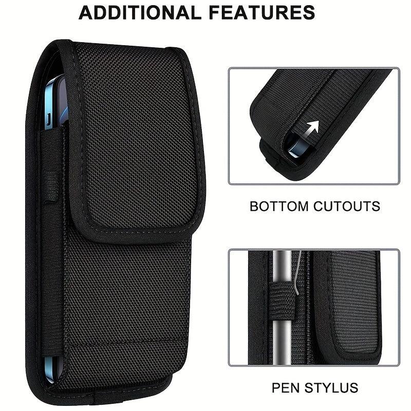Nylon Cell Phone Pouch Belt Bag for Cards & Money