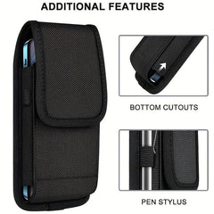 Nylon Cell Phone Pouch Belt Bag for Cards & Money