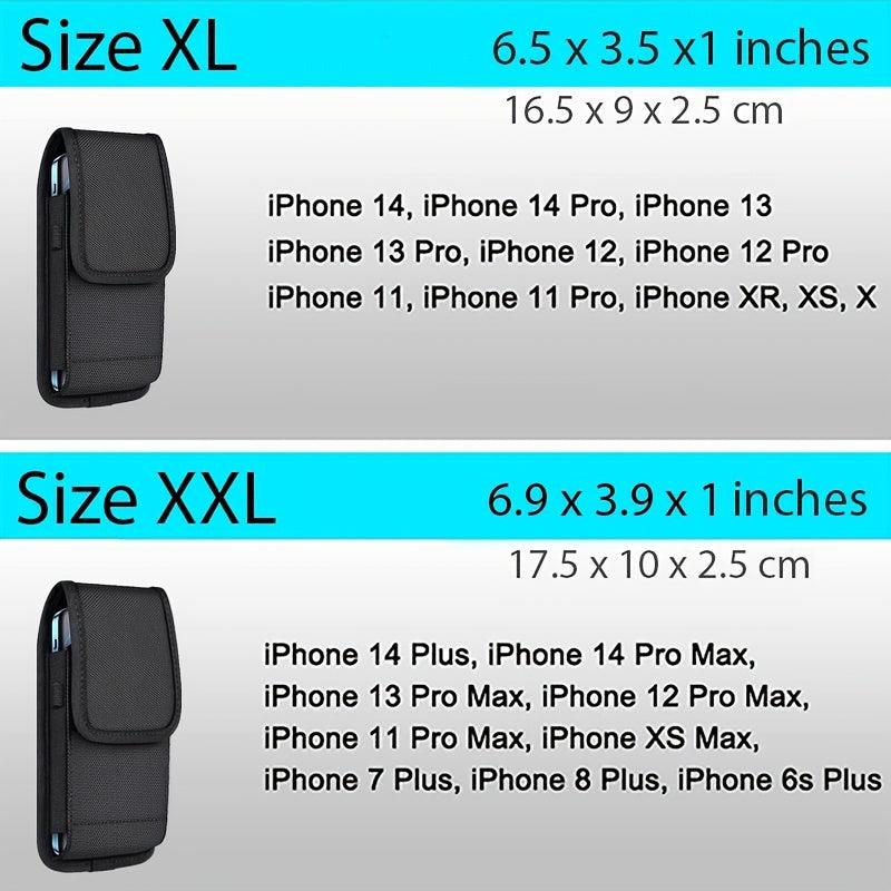Nylon Cell Phone Pouch Belt Bag for Cards & Money