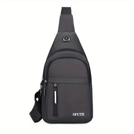 Men's Crossbody Bag Large Capacity Messenger Bag For Outdoor Sports