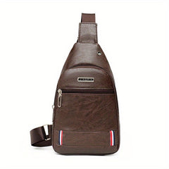 Large Capacity Crossbody Bag PU Leather Casual Messenger Bag
