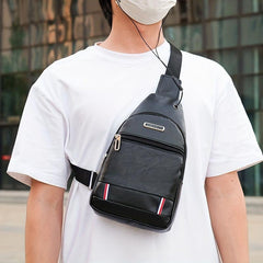 Large Capacity Crossbody Bag PU Leather Casual Messenger Bag