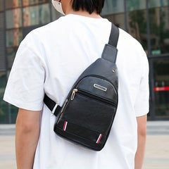Large Capacity Crossbody Bag PU Leather Casual Messenger Bag