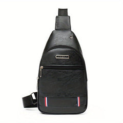 Large Capacity Crossbody Bag PU Leather Casual Messenger Bag