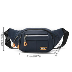 Men's Multifunctional Waist Bag Fanny Pack Phone Bag for Outdoor Running