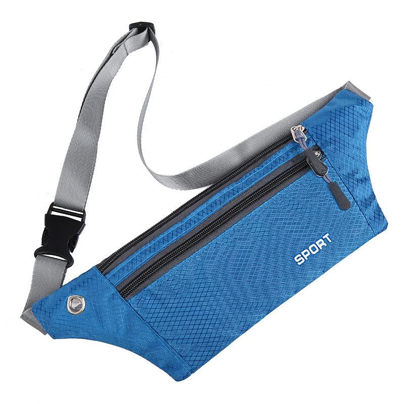 Plaid Sports Running Waist Bag Close-fitting Phone Waist Bag