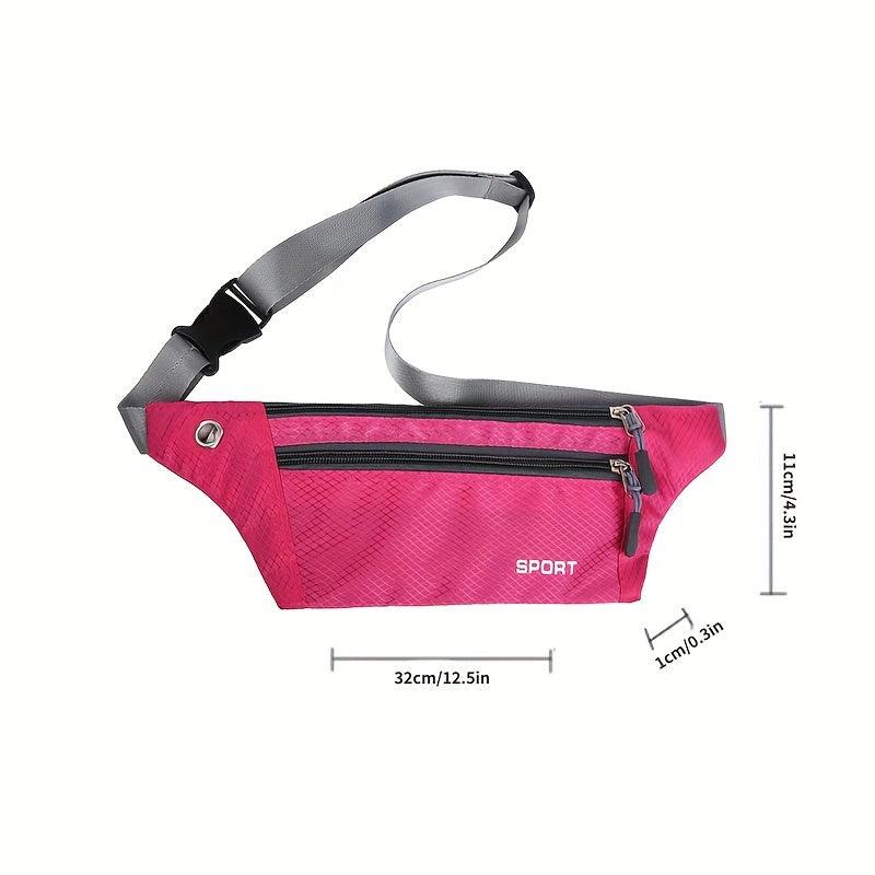 Plaid Sports Running Waist Bag Close-fitting Phone Waist Bag