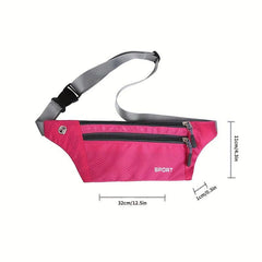 Plaid Sports Running Waist Bag Close-fitting Phone Waist Bag