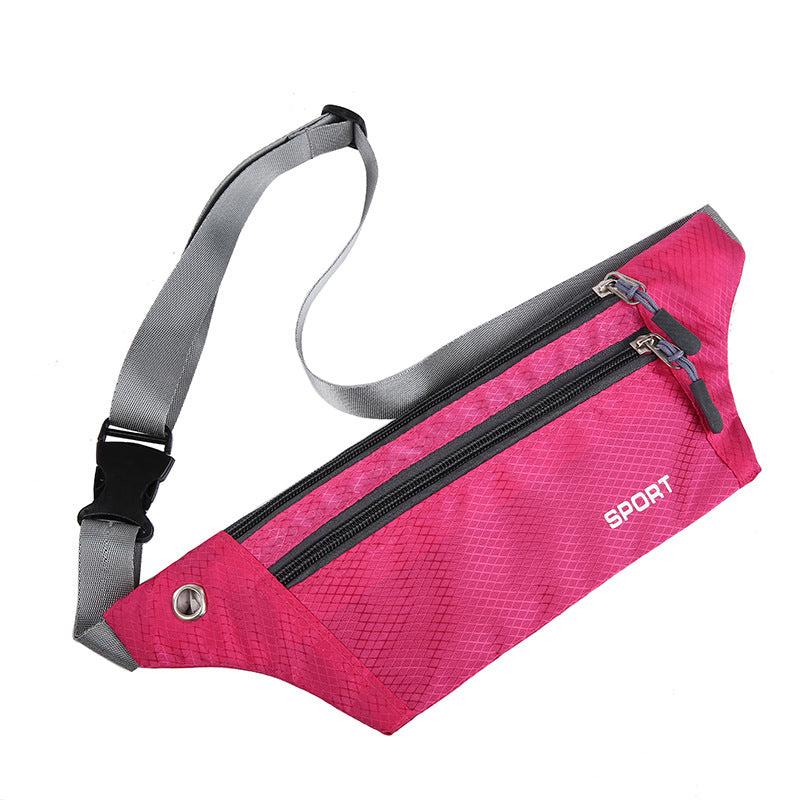 Plaid Sports Running Waist Bag Close-fitting Phone Waist Bag