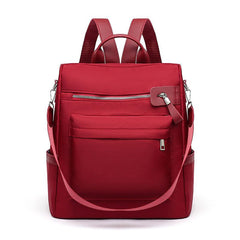 Anti Theft Backpack Purse Shoulder Bag Women's Canvas Travel Bookbag