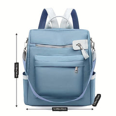 Anti Theft Backpack Purse Shoulder Bag Women's Canvas Travel Bookbag