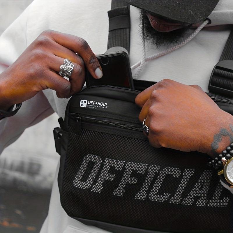 Men's Casual Chest Bag Outdoor Sports Running Crossbody Bag