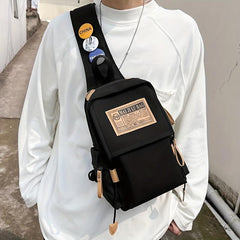 Men's Chest Bag Cargo Messenger Backpack Shoulder Bag