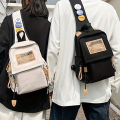 Men's Chest Bag Cargo Messenger Backpack Shoulder Bag