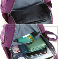 Mini Nylon Backpack Purse Women's Travel Rucksack Student Bookbag