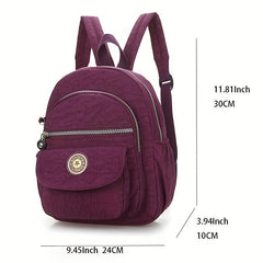 Mini Nylon Backpack Purse Women's Travel Rucksack Student Bookbag