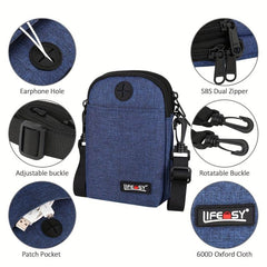 Waterproof Crossbody Bag Cell Phone Pouch Men's Belt Bag Wallet