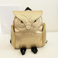 Owl Novelty Flap Backpack Zipper Bookbag for School & Travel