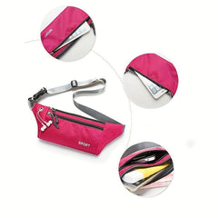 Large Capacity Waist Bag for Travel Outdoor Cycling with Earphone Hole