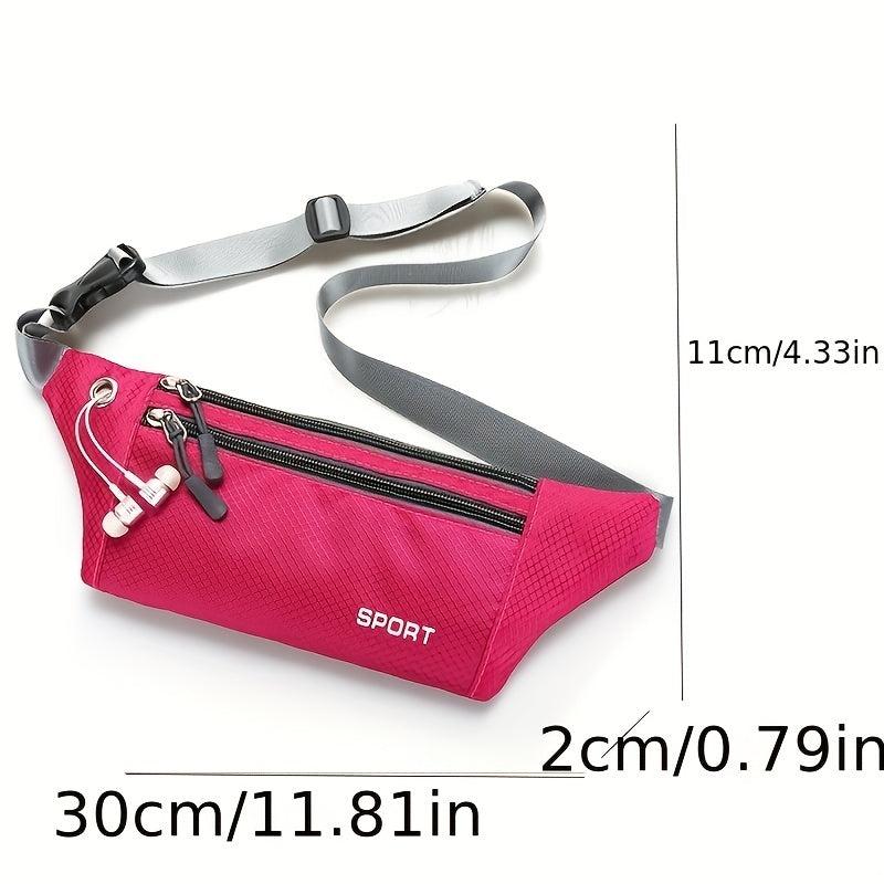 Large Capacity Waist Bag for Travel Outdoor Cycling with Earphone Hole