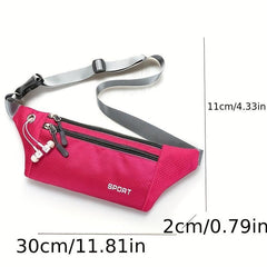 Large Capacity Waist Bag for Travel Outdoor Cycling with Earphone Hole