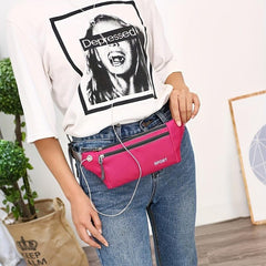 Large Capacity Waist Bag for Travel Outdoor Cycling with Earphone Hole