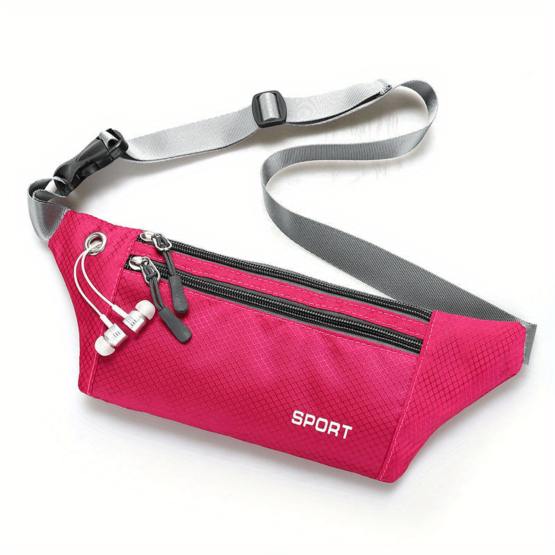 Large Capacity Waist Bag for Travel Outdoor Cycling with Earphone Hole