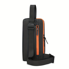 Men's Waterproof Casual Chest Bag For Travel Work Casual Messenger Sling Bag