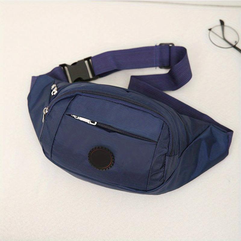 Casual Oxford Cloth Waist Bag Outdoor Multifunctional Large Capacity Chest Bag