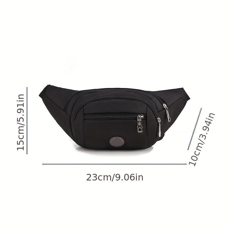 Casual Oxford Cloth Waist Bag Outdoor Multifunctional Large Capacity Chest Bag
