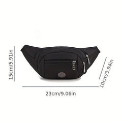 Casual Oxford Cloth Waist Bag Outdoor Multifunctional Large Capacity Chest Bag