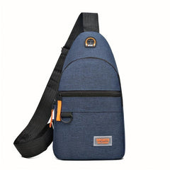 Men's Chest Bag Single Shoulder Crossbody Bag Oxford Cloth Diagonal Backpack