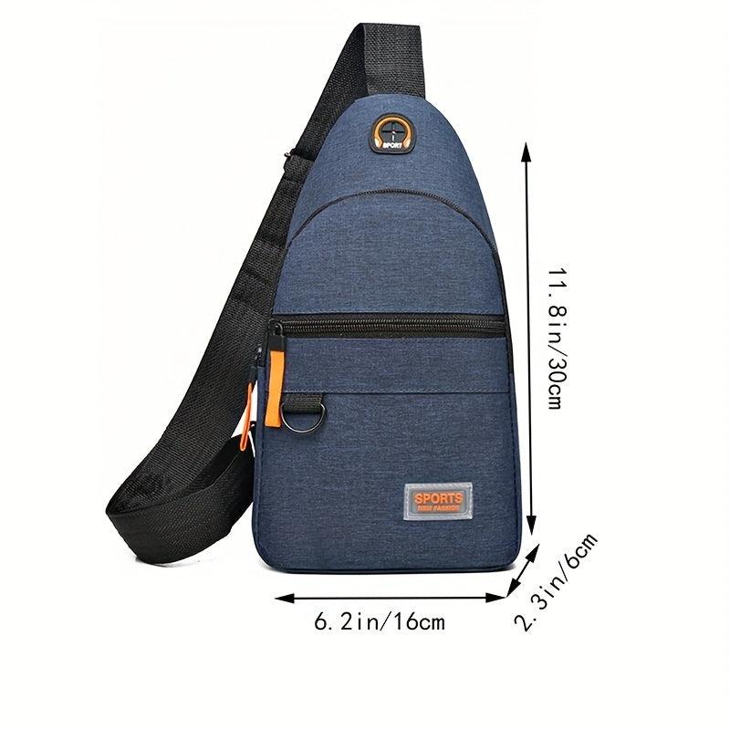 Men's Chest Bag Single Shoulder Crossbody Bag Oxford Cloth Diagonal Backpack