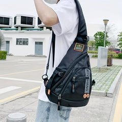 Men's Large Capacity Waterproof Chest Bag